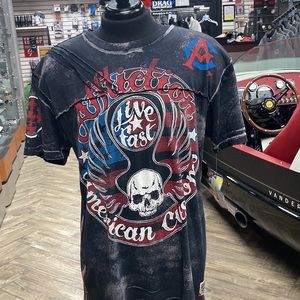 Affliction Ring of Fire Men’s Black T-Shirt